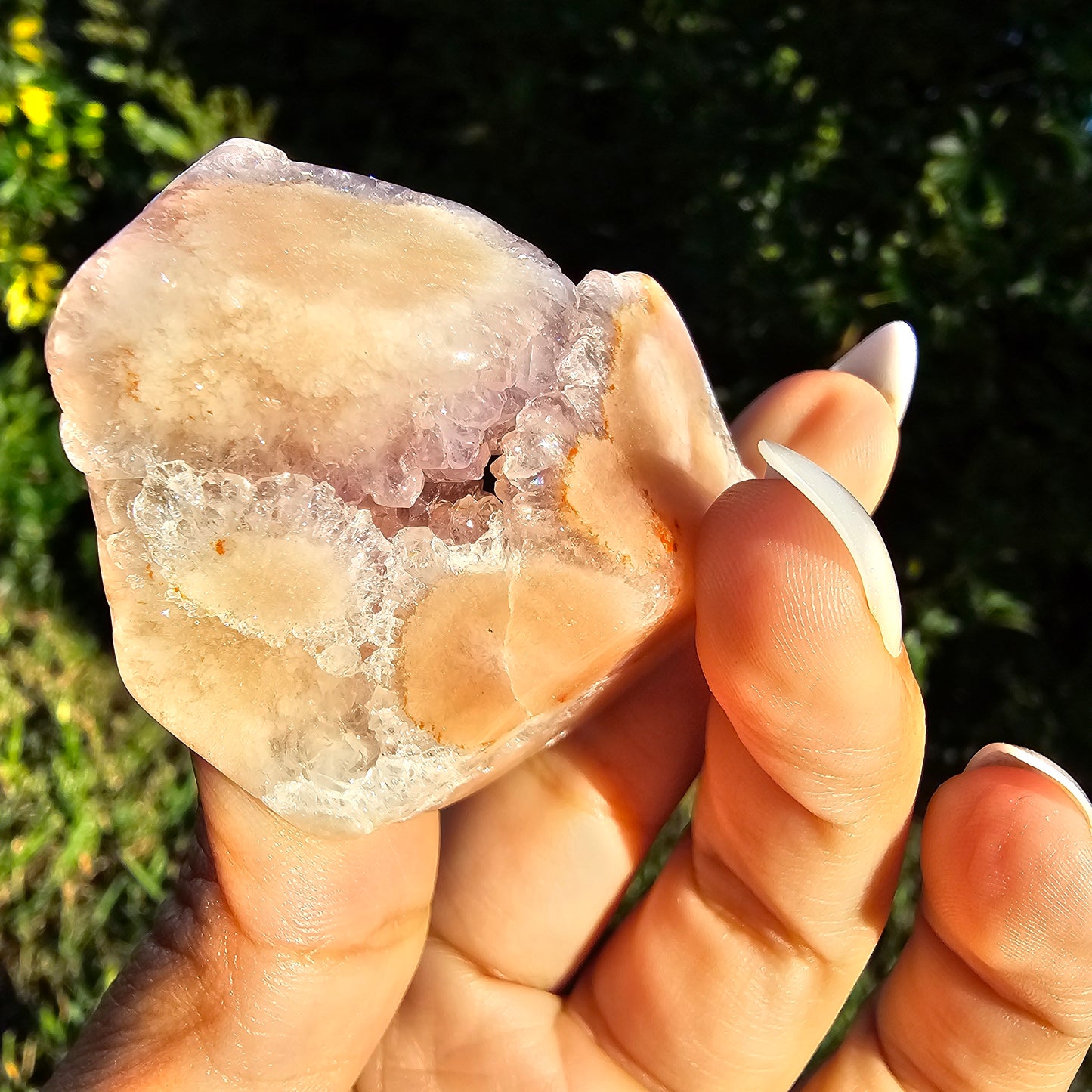 Druzy Pink Amethyst Flower Agate Freeform