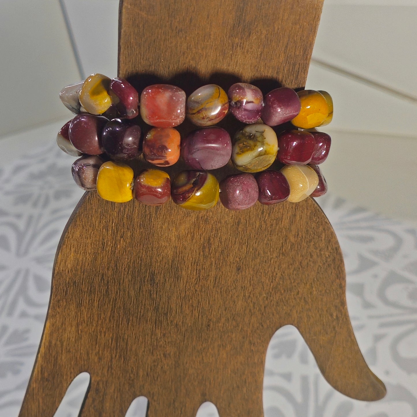 Tumbled Mookaite Bracelets