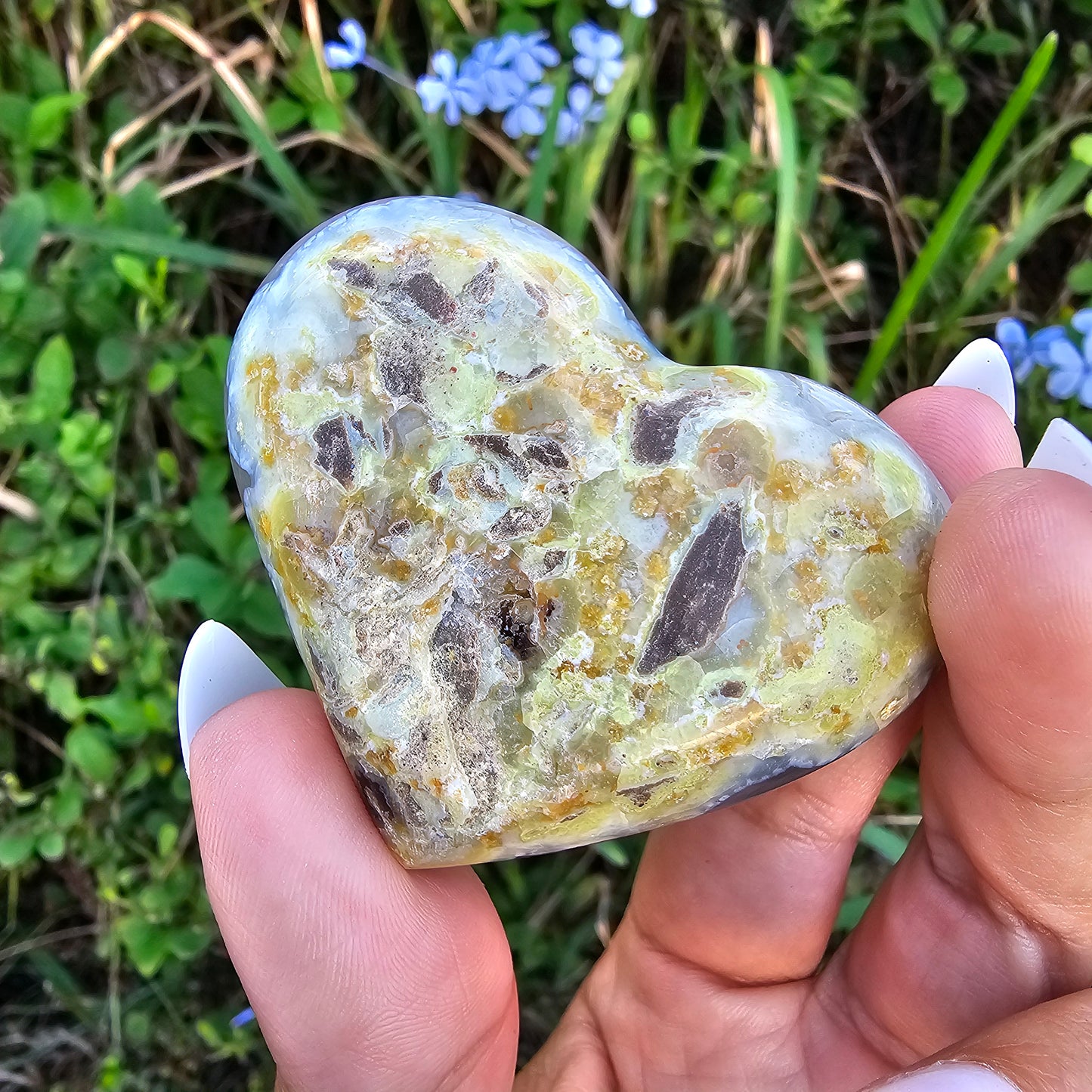 Sugar Agate Heart