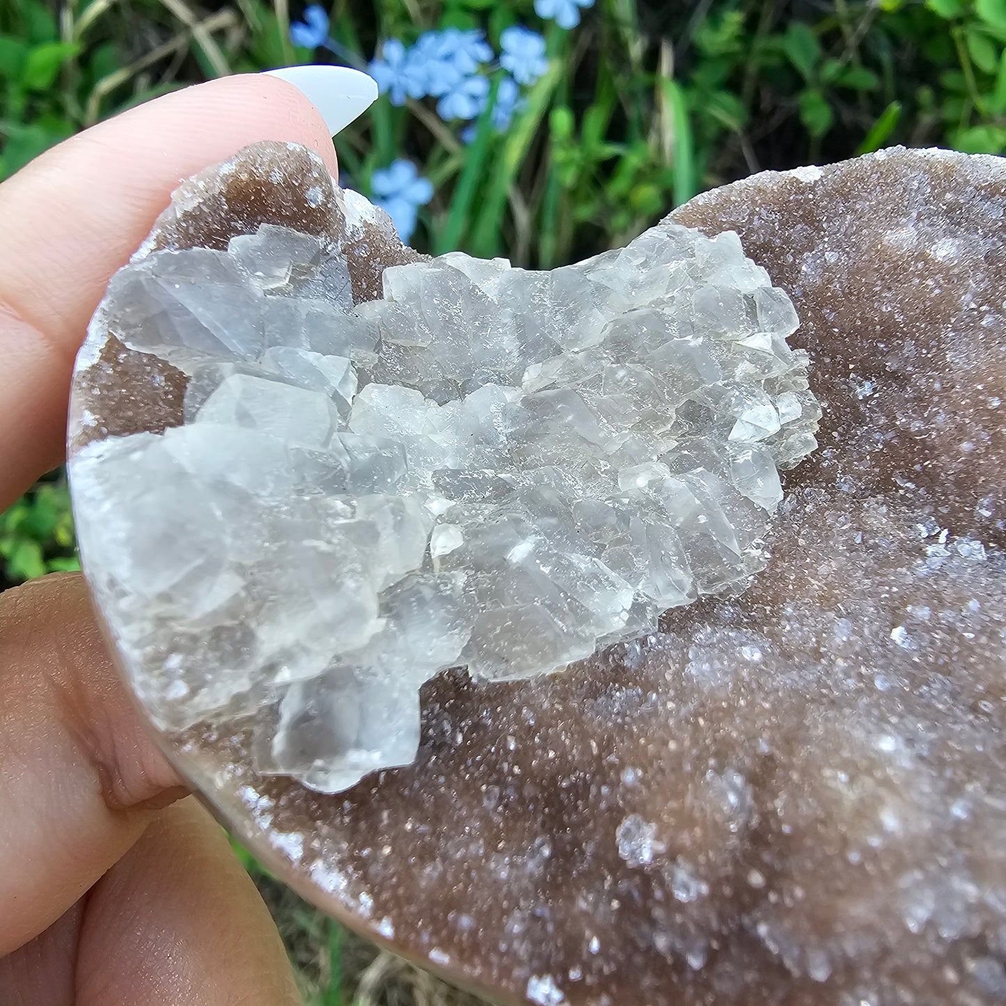 Druzy Agate Heart