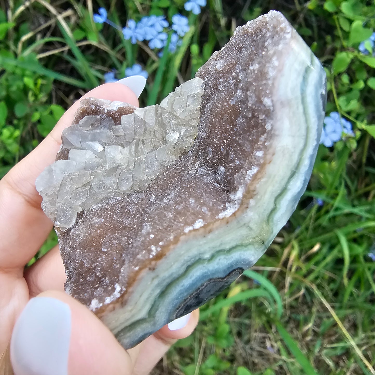 Druzy Agate Heart