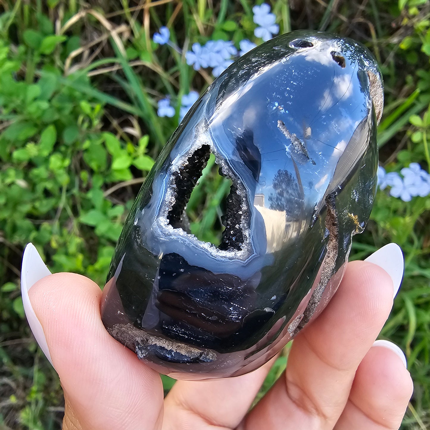 Druzy Portal Agate Heart