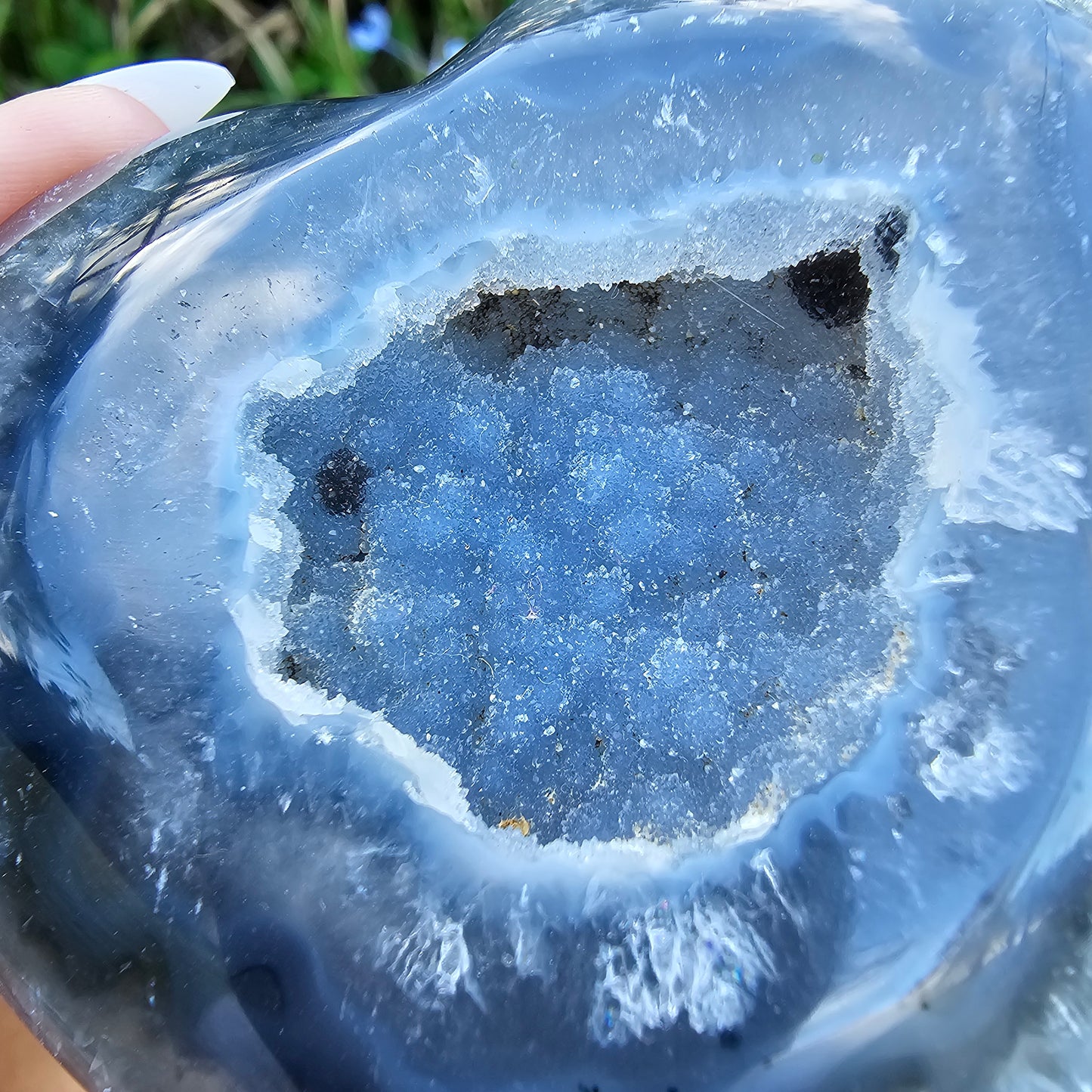 Druzy Agate Heart