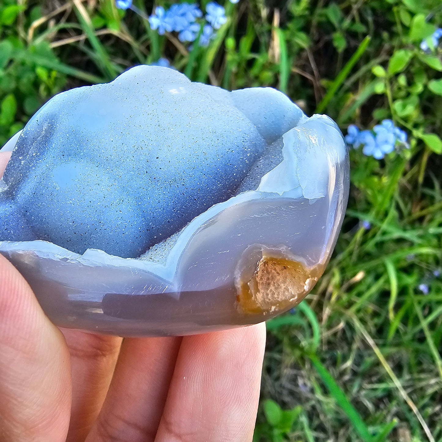 Druzy Agate Heart