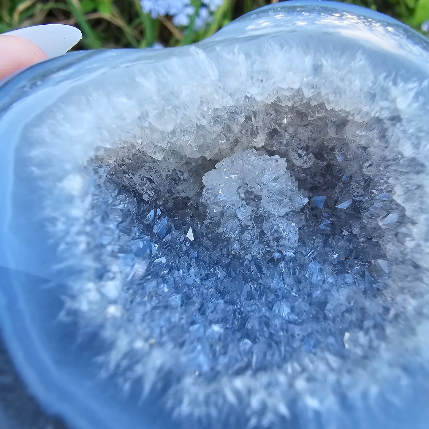 Druzy Agate Heart