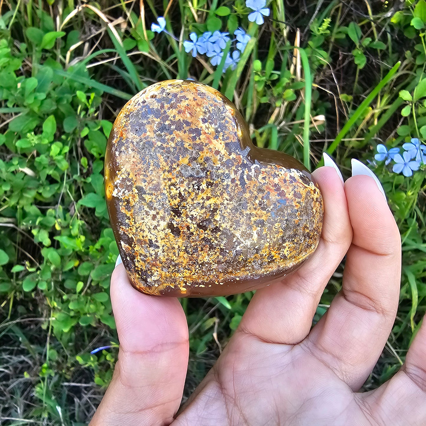 Druzy Heart Agate