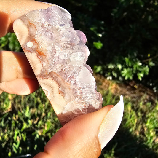 Druzy Pink Amethyst Flower Agate Freeform