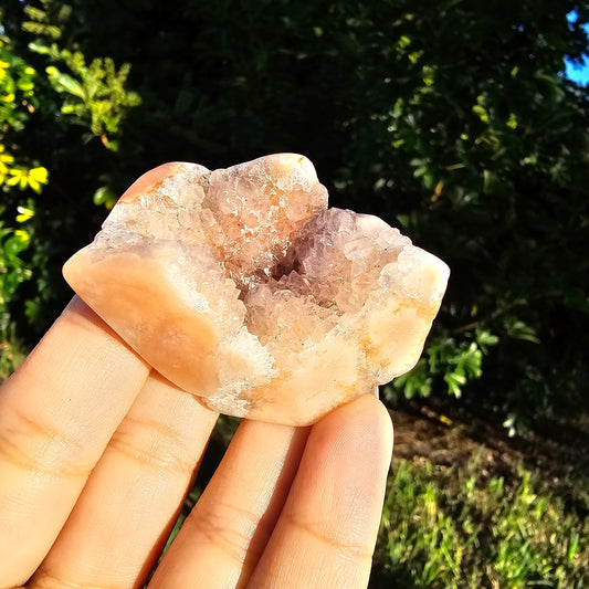 Druzy Pink Amethyst Flower Agate Freeform