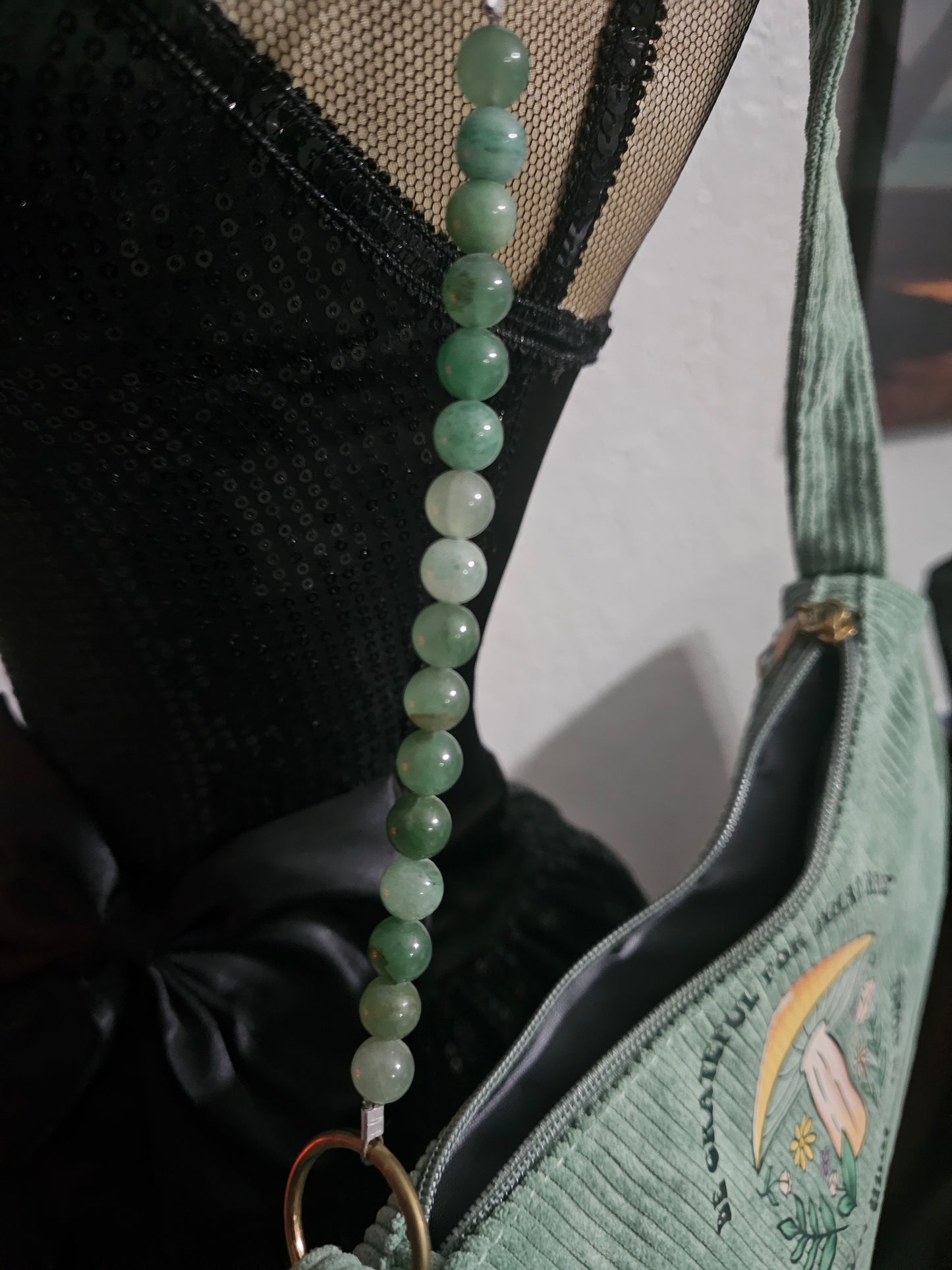 Green Aventurine Purse (green)