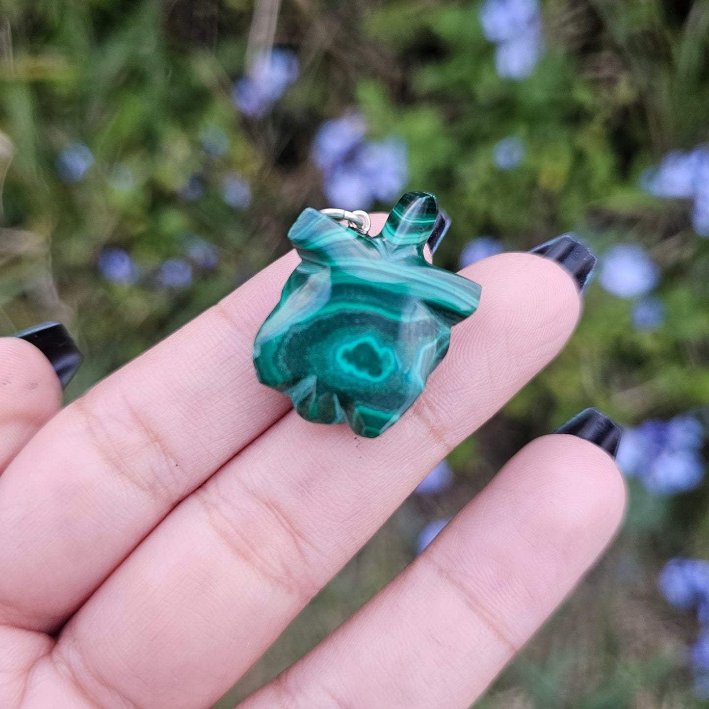 Malachite Turtle Pendant