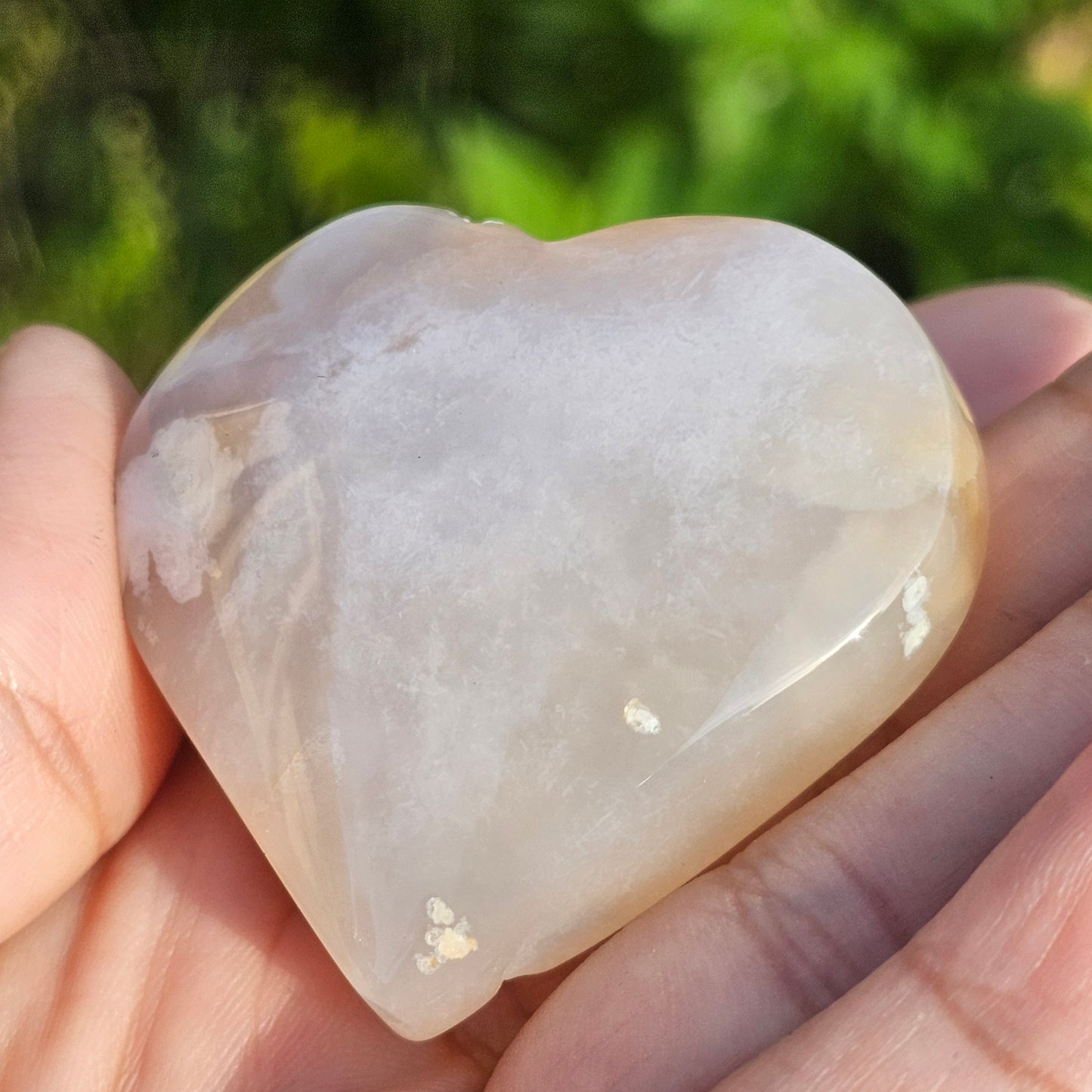 Flower Agate Heart