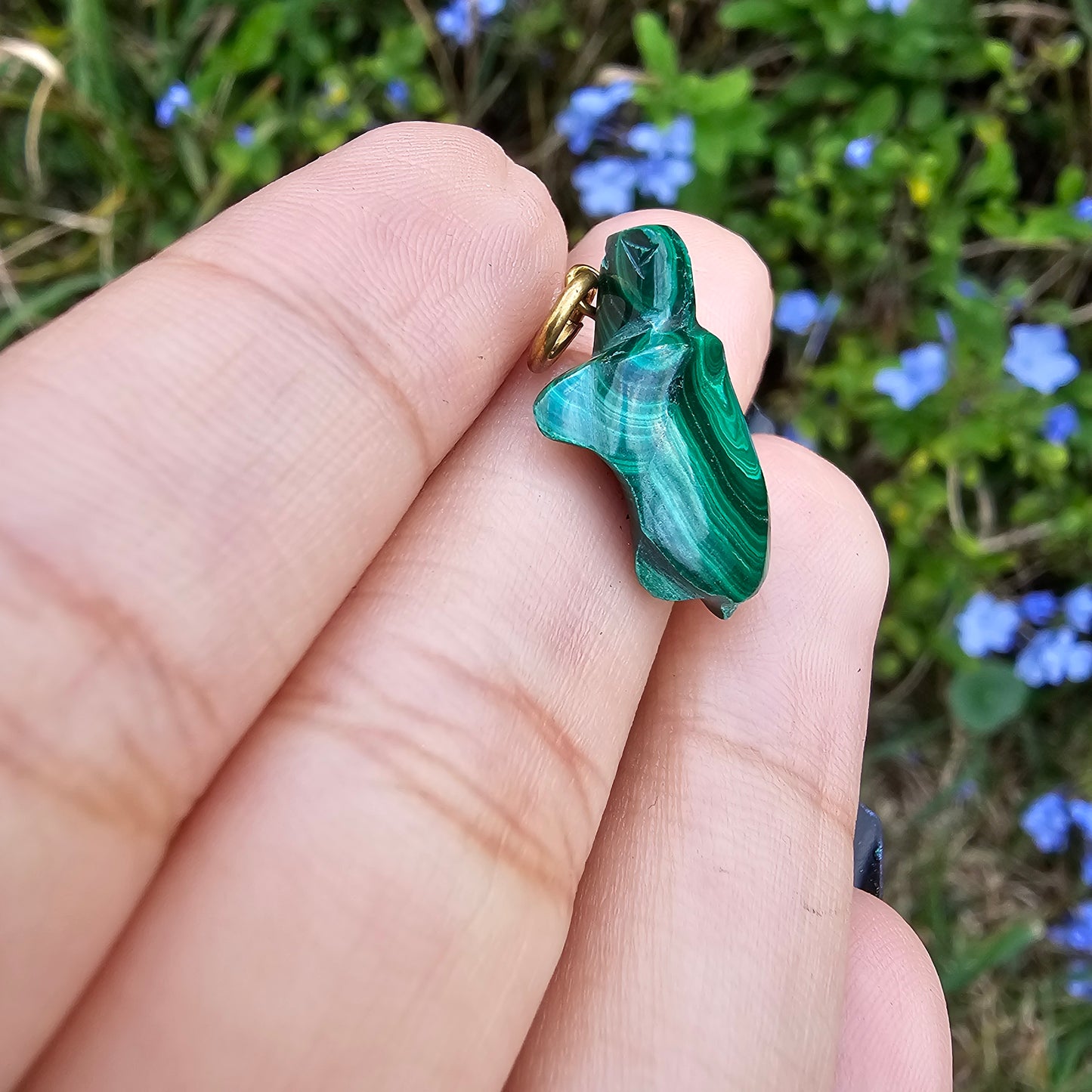 Malachite Turtle Pendant