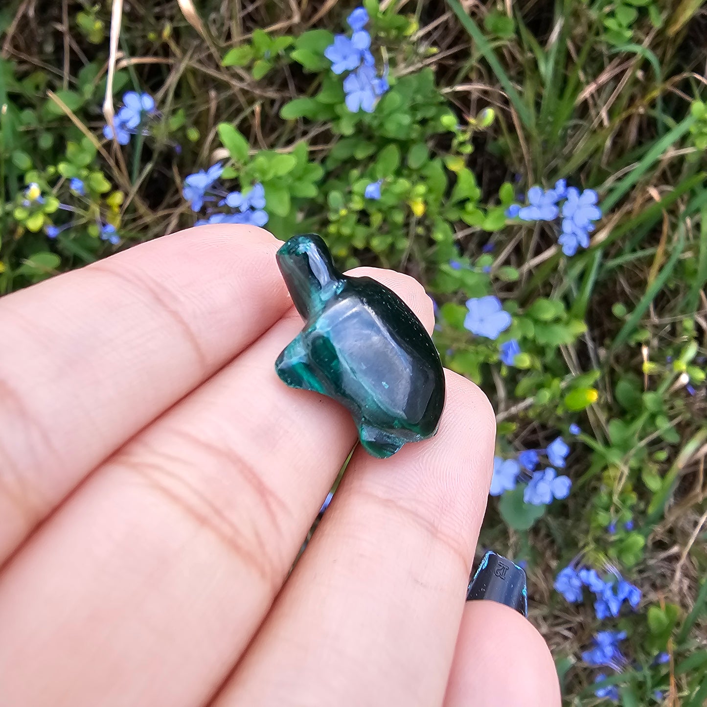 Malachite Turtle Pendant