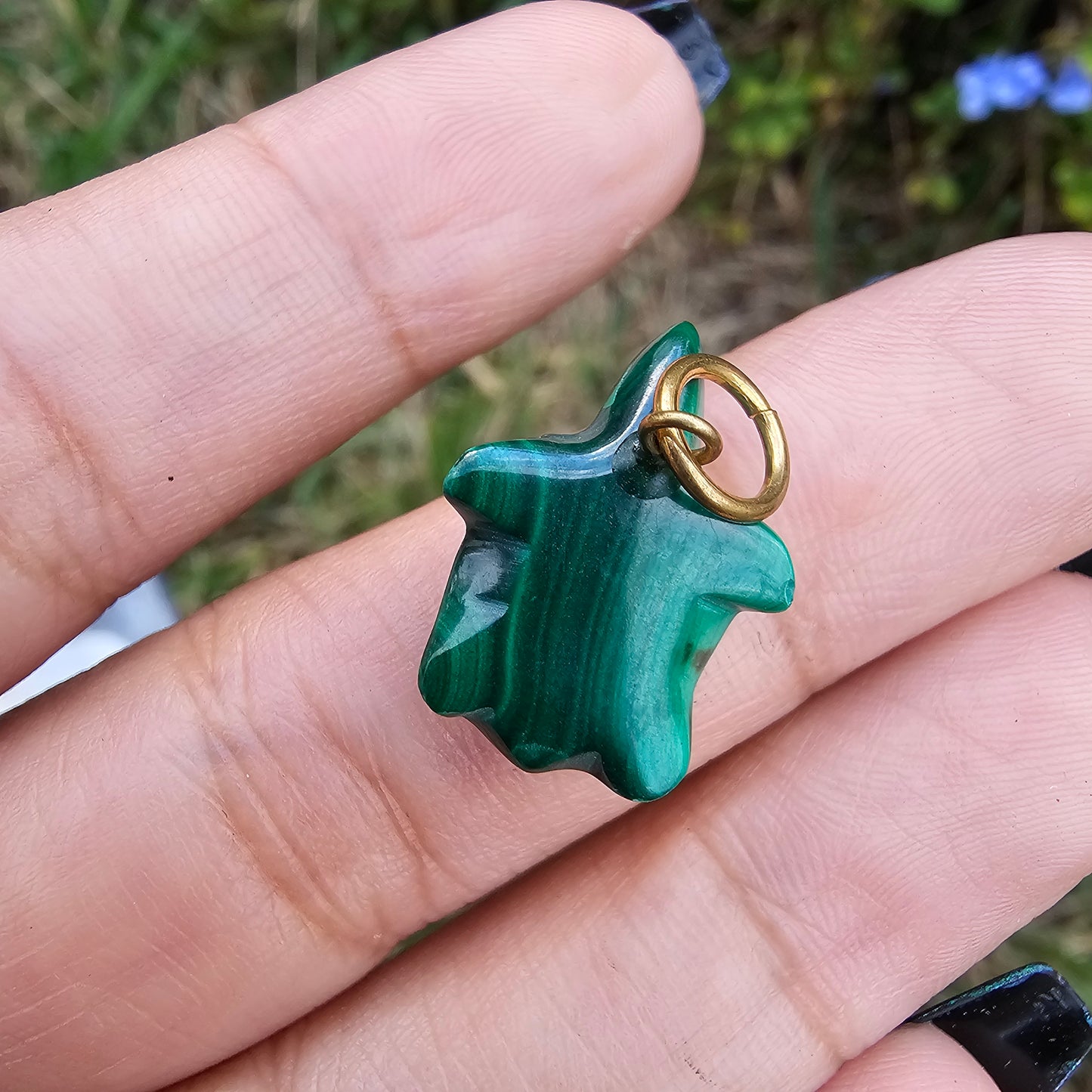 Malachite Turtle Pendant