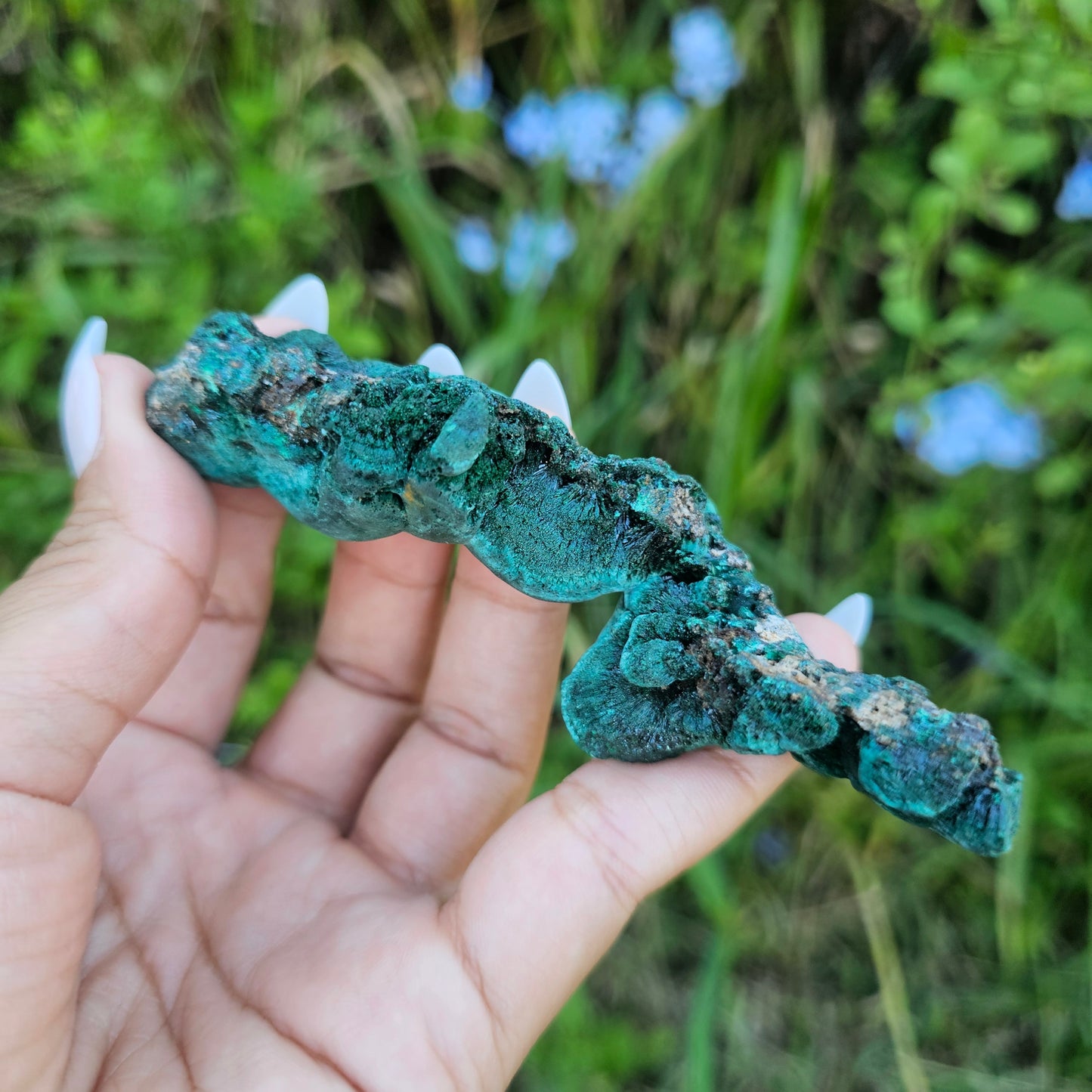 Raw velvet Malachite