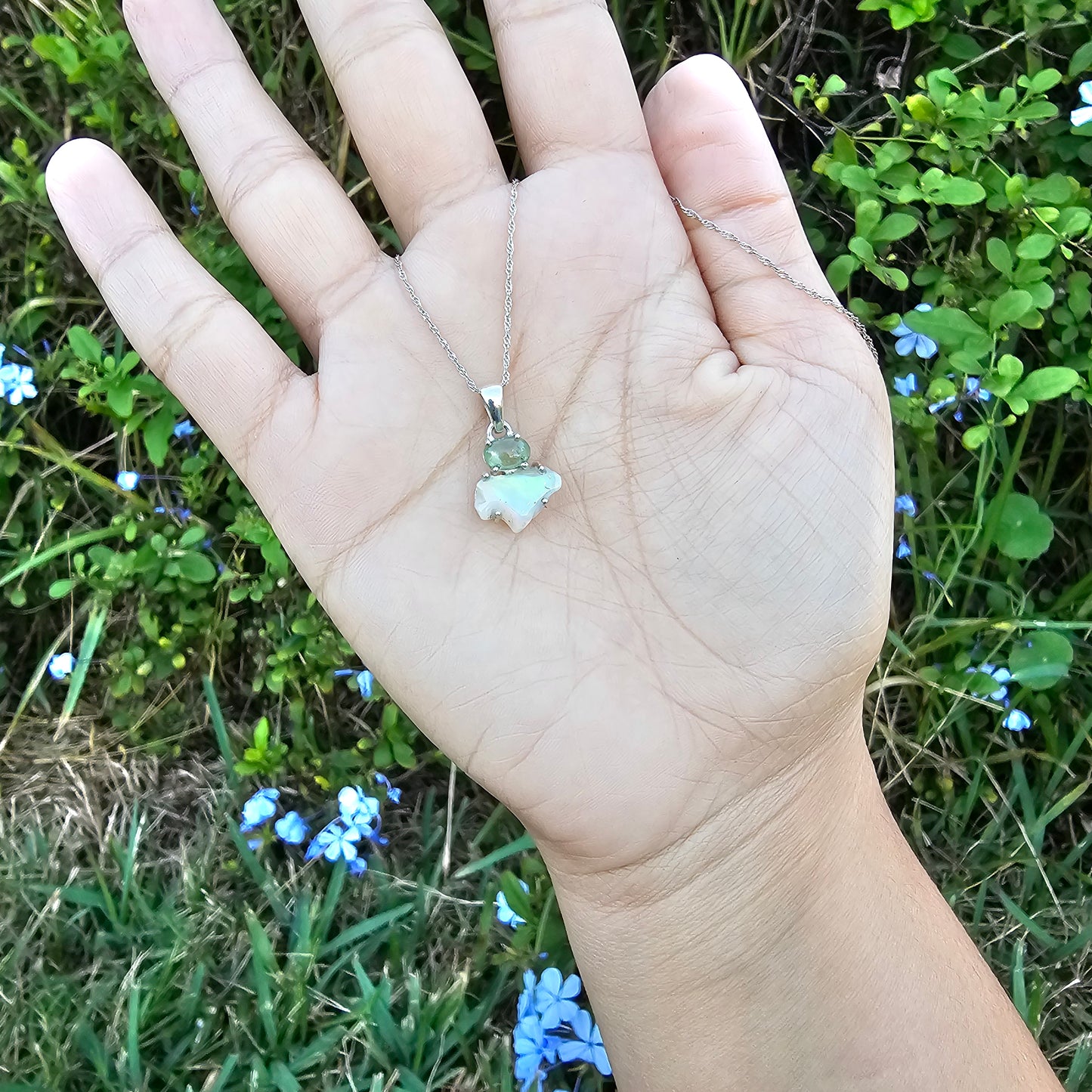 Ethiopian Opal with Mint Green Kyanite