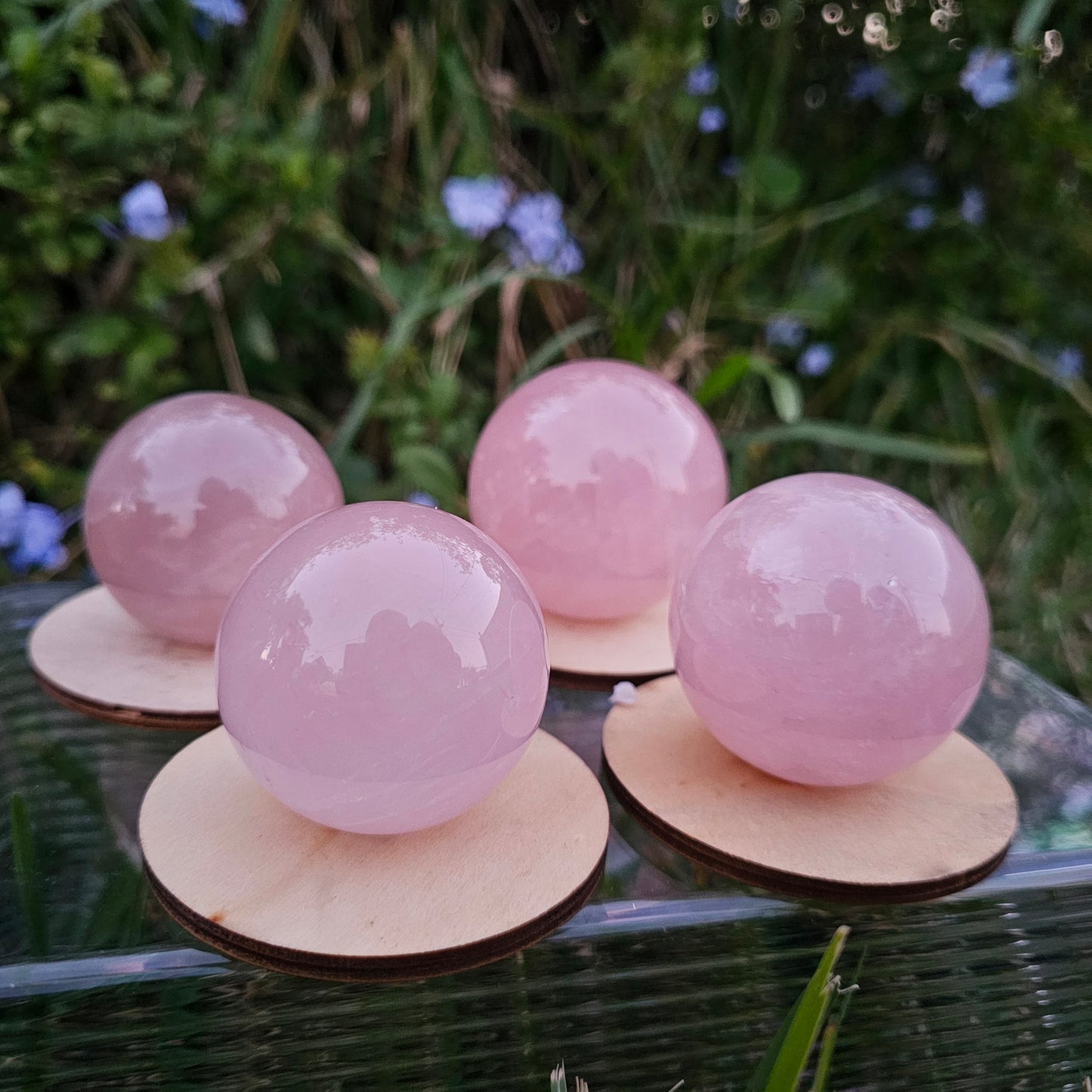 Starlight Rose Quartz Spheres