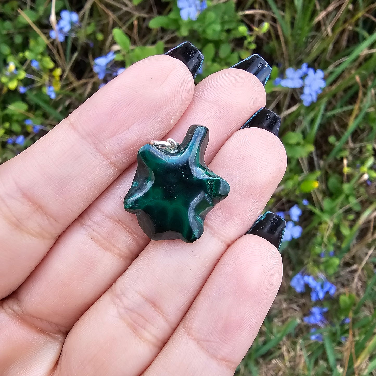 Malachite Turtle Pendant