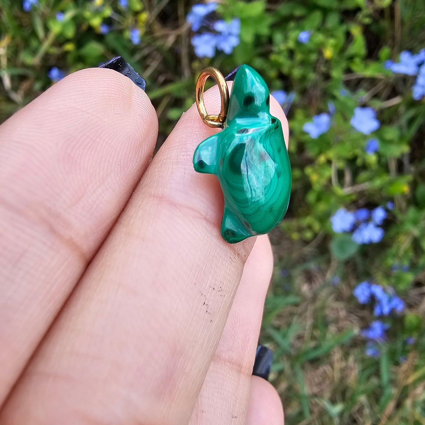 Malachite Turtle Pendant