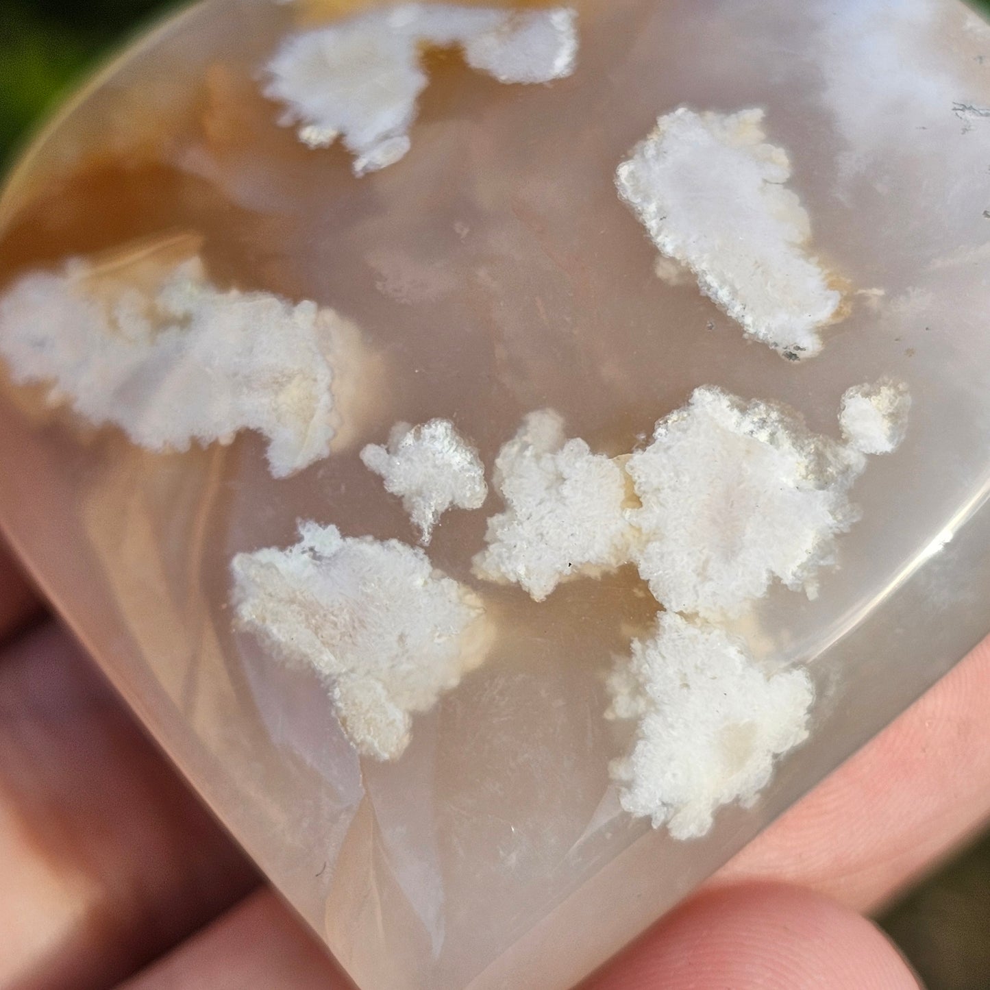 Flower Agate Heart